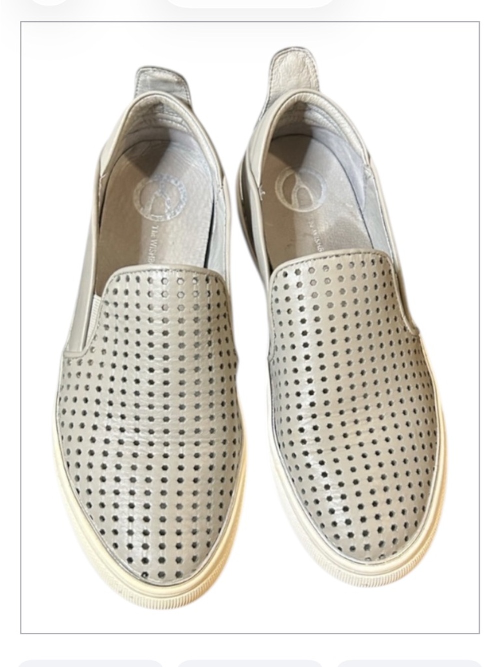 WISHBONE Loafers Slip On Perforated Sneakers Gray Women’s size 8.5